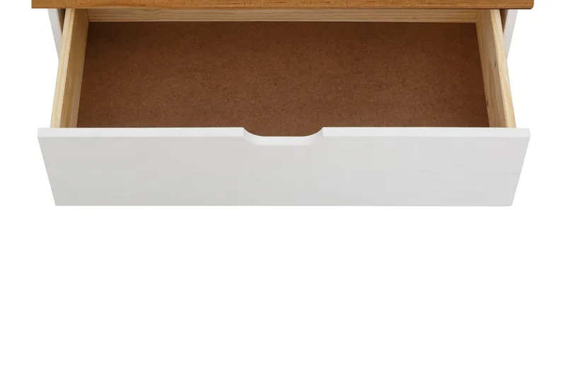 Crotone Byrå 76x39 cm 3 Lådor - Vit - Förvaring - Förvaringsmöbler - Byrå