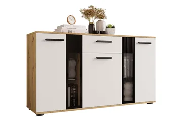 Deardorf Komoda 140 cm - Trä/natur/Vit - Förvaring - Förvaringsmöbler - Byrå