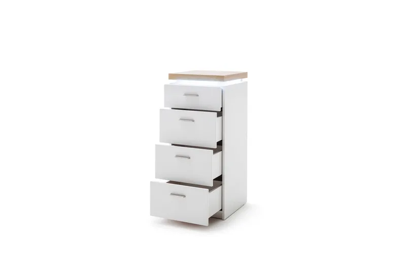 Degaust Byrå 42 cm - Vit/Ek - Förvaring - Förvaringsmöbler - Byrå