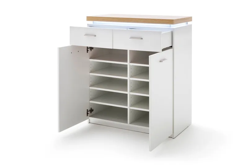 Degaust Byrå 85 cm - Vit/Ek - Förvaring - Förvaringsmöbler - Byrå