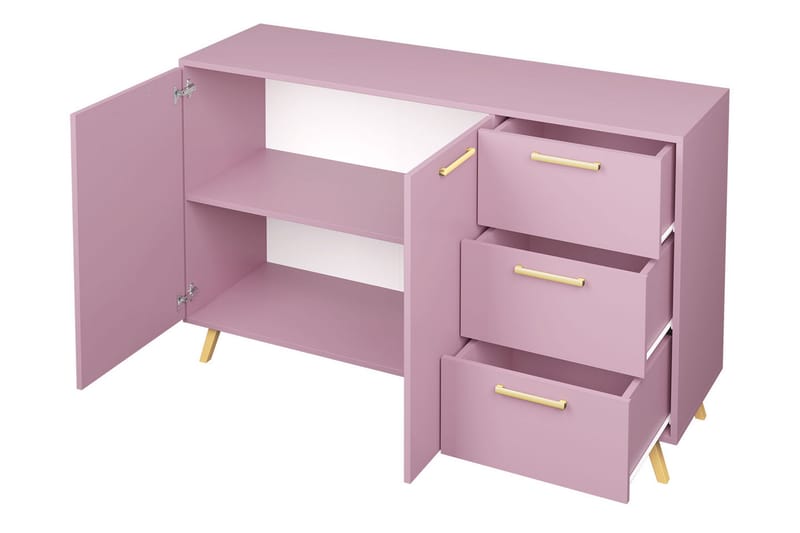 DELFI Byrå 41x139 cm Blå/Guld - Förvaring - Förvaringsmöbler - Byrå