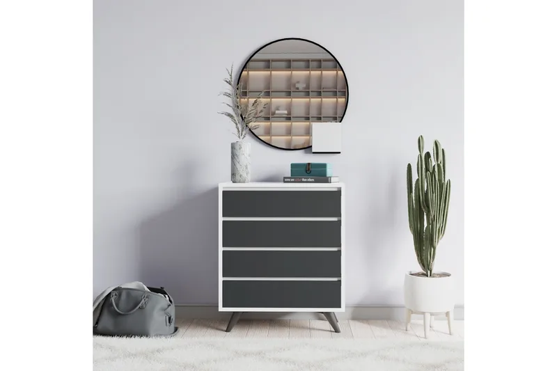 Desgrar Byrå 70x86 cm - Vit - Förvaring - Förvaringsmöbler - Byrå