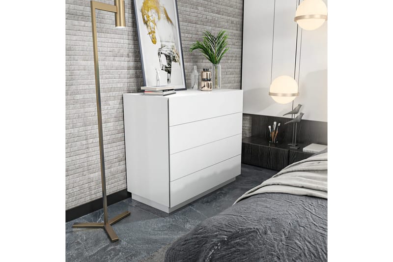 Desgrar Byrå 90x81,6 cm - Vit - Förvaring - Förvaringsmöbler - Byrå