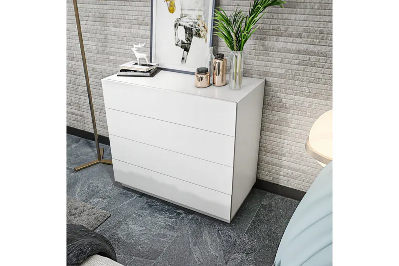 Desgrar Byrå 90x81,6 cm - Vit - Förvaring - Förvaringsmöbler - Byrå