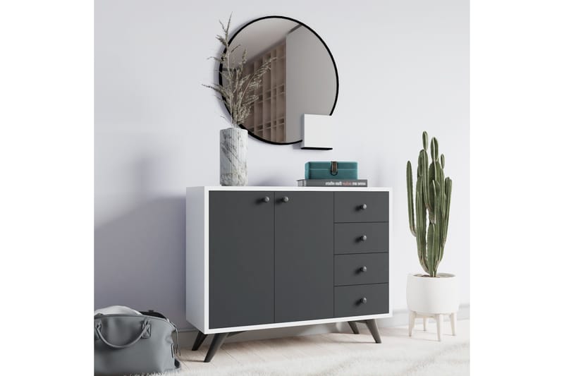 Desgrar Förvaringsskåp 100x82 cm - Vit - Förvaring - Förvaringsmöbler - Byrå