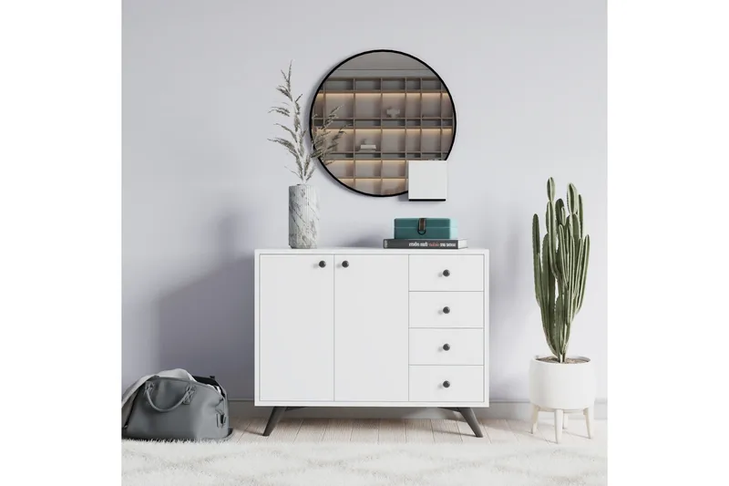 Desgrar Förvaringsskåp 100x82 cm - Vit - Förvaring - Förvaringsmöbler - Byrå