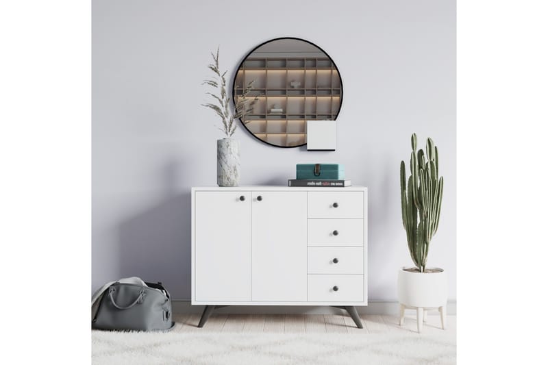 Desgrar Förvaringsskåp 100x82 cm - Vit - Förvaring - Förvaringsmöbler - Byrå