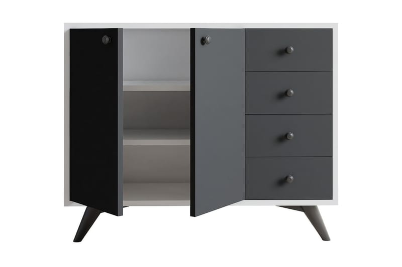 Desgrar Förvaringsskåp 100x82 cm - Vit - Förvaring - Förvaringsmöbler - Byrå