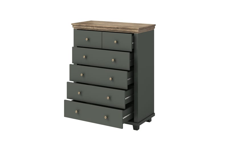 Doade Byrå 171 cm - Grön|Natur - Förvaring - Förvaringsmöbler - Byrå