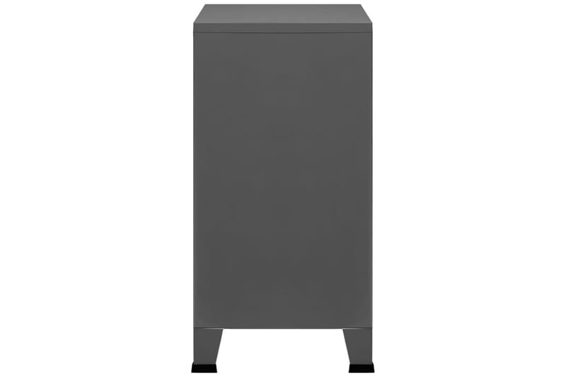 Dokumentskåp industriell antracit 75x40x80 cm stål - Grå - Förvaring - Förvaringsmöbler - Byrå