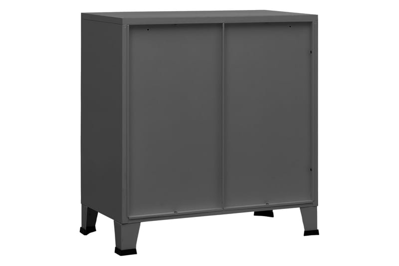 Dokumentskåp industriell antracit 75x40x80 cm stål - Grå - Förvaring - Förvaringsmöbler - Byrå
