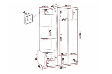 Dunvegan Highboard Black - Förvaring - Förvaringsmöbler - Byrå