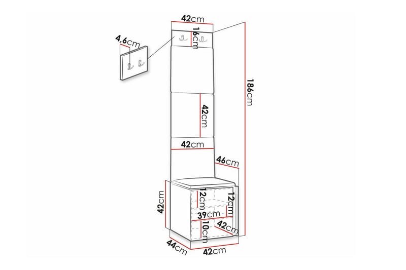 Dunvegan Highboard Black - Förvaring - Förvaringsmöbler - Byrå
