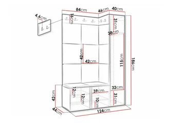 Dunvegan Highboard Black - Förvaring - Förvaringsmöbler - Byrå