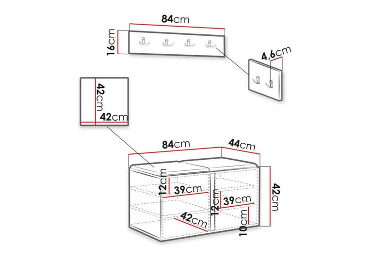Dunvegan Highboard Black - Förvaring - Förvaringsmöbler - Byrå