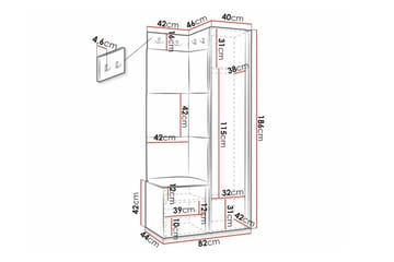 Dunvegan Highboard Black - Förvaring - Förvaringsmöbler - Byrå
