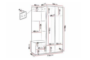 Dunvegan Highboard Black - Förvaring - Förvaringsmöbler - Byrå
