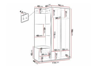 Dunvegan Highboard Black - Förvaring - Förvaringsmöbler - Byrå
