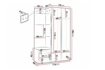 Dunvegan Highboard Black - Förvaring - Förvaringsmöbler - Byrå