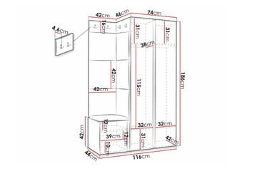 Dunvegan Highboard Black - Förvaring - Förvaringsmöbler - Byrå