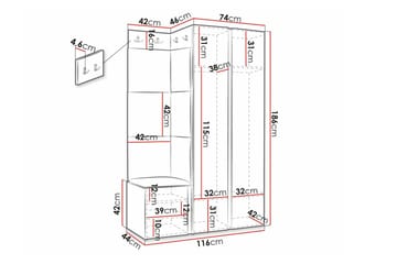 Dunvegan Highboard Black - Förvaring - Förvaringsmöbler - Byrå