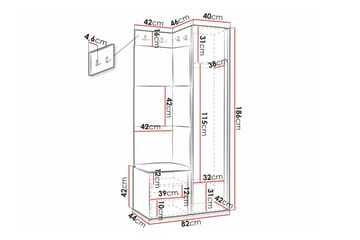 Dunvegan Highboard Black - Förvaring - Förvaringsmöbler - Byrå