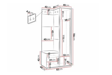 Dunvegan Highboard Black - Förvaring - Förvaringsmöbler - Byrå