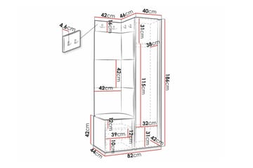 Dunvegan Highboard Black - Förvaring - Förvaringsmöbler - Byrå
