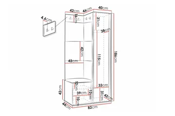 Dunvegan Highboard Black - Förvaring - Förvaringsmöbler - Byrå
