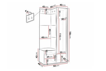 Dunvegan Highboard Black - Förvaring - Förvaringsmöbler - Byrå