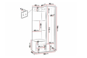 Dunvegan Highboard Black - Förvaring - Förvaringsmöbler - Byrå