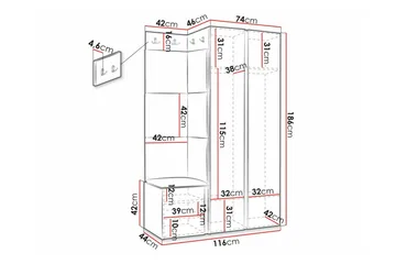 Dunvegan Highboard Black - Förvaring - Förvaringsmöbler - Byrå