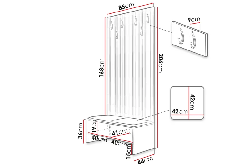 Dunvegan Highboard Black - Förvaring - Förvaringsmöbler - Byrå