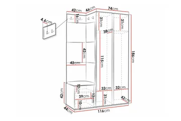 Dunvegan Highboard Black - Förvaring - Förvaringsmöbler - Byrå
