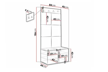 Dunvegan Highboard Black - Förvaring - Förvaringsmöbler - Byrå