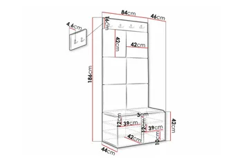 Dunvegan Highboard Black - Förvaring - Förvaringsmöbler - Byrå