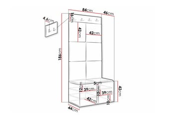 Dunvegan Highboard Black - Förvaring - Förvaringsmöbler - Byrå