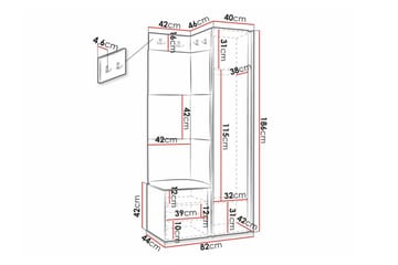 Dunvegan Highboard Black - Förvaring - Förvaringsmöbler - Byrå
