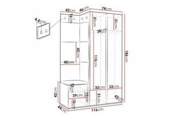 Dunvegan Highboard Black - Förvaring - Förvaringsmöbler - Byrå