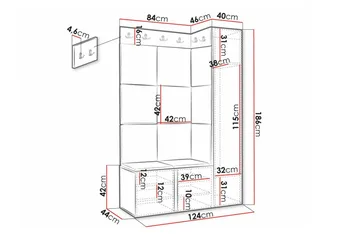 Dunvegan Highboard Black - Förvaring - Förvaringsmöbler - Byrå