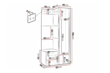 Dunvegan Highboard Black - Förvaring - Förvaringsmöbler - Byrå