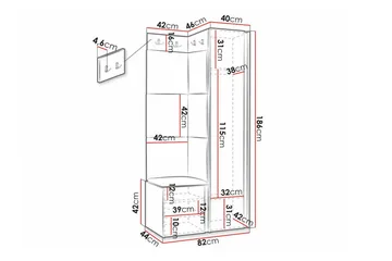 Dunvegan Highboard Black - Förvaring - Förvaringsmöbler - Byrå