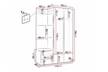 Dunvegan Highboard Black - Förvaring - Förvaringsmöbler - Byrå