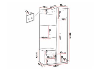 Dunvegan Highboard Black - Förvaring - Förvaringsmöbler - Byrå