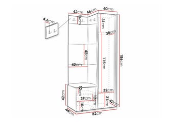Dunvegan Highboard Black - Förvaring - Förvaringsmöbler - Byrå