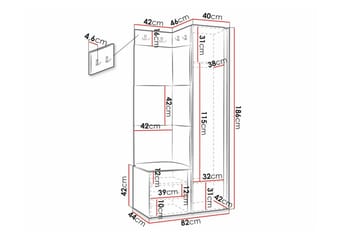 Dunvegan Highboard Black - Förvaring - Förvaringsmöbler - Byrå