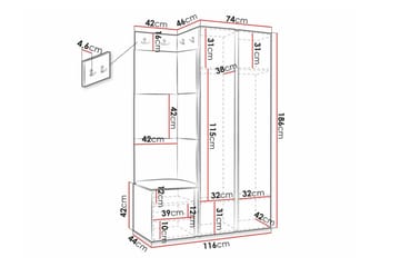 Dunvegan Highboard Black - Förvaring - Förvaringsmöbler - Byrå