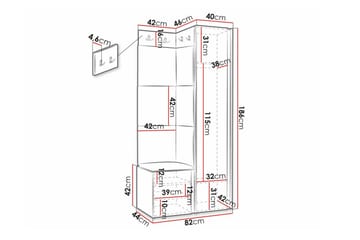 Dunvegan Highboard Black - Förvaring - Förvaringsmöbler - Byrå