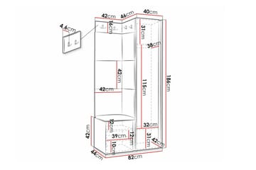 Dunvegan Highboard Black - Förvaring - Förvaringsmöbler - Byrå