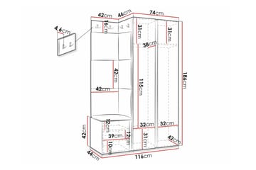 Dunvegan Highboard Black - Förvaring - Förvaringsmöbler - Byrå